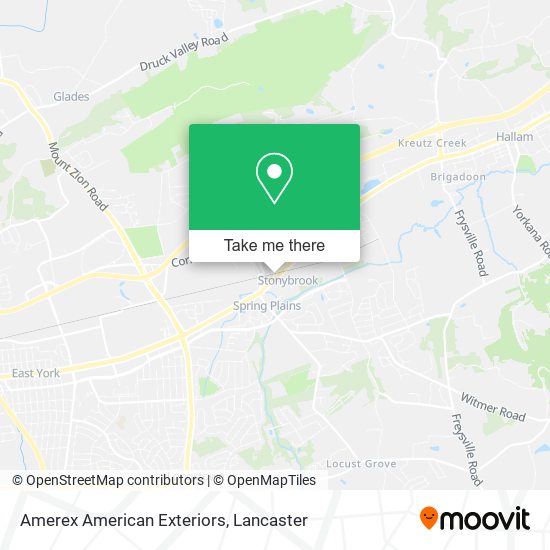 Amerex American Exteriors map