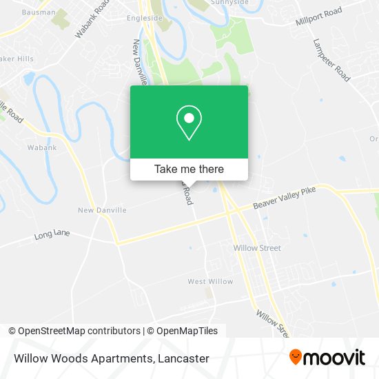 Mapa de Willow Woods Apartments