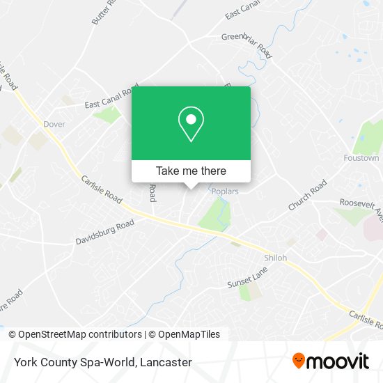 Mapa de York County Spa-World