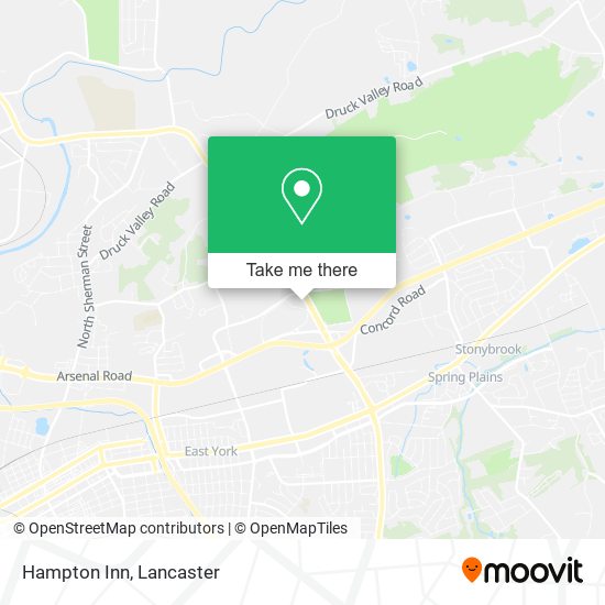 Mapa de Hampton Inn
