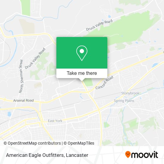 American Eagle Outfitters map