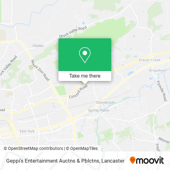 Geppi's Entertainment Auctns & Pblctns map