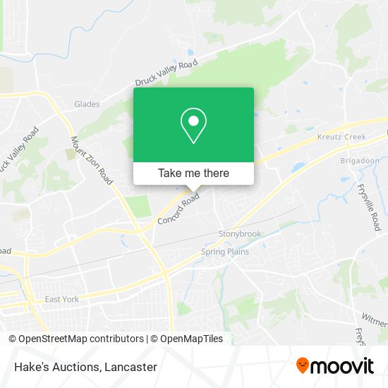 Mapa de Hake's Auctions