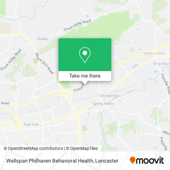 Wellspan Philhaven Behavioral Health map