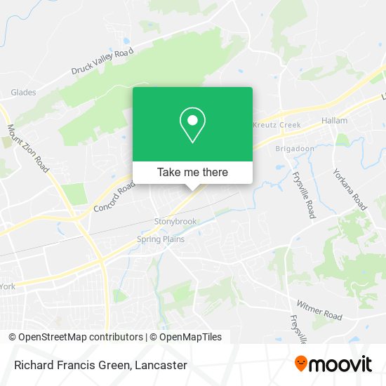 Richard Francis Green map