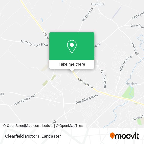 Mapa de Clearfield Motors