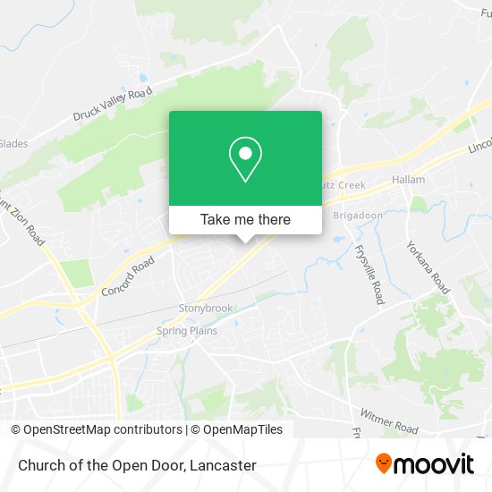 Church of the Open Door map