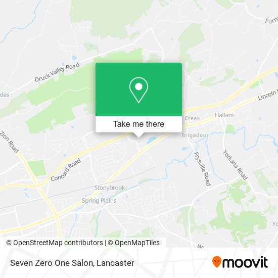 Seven Zero One Salon map