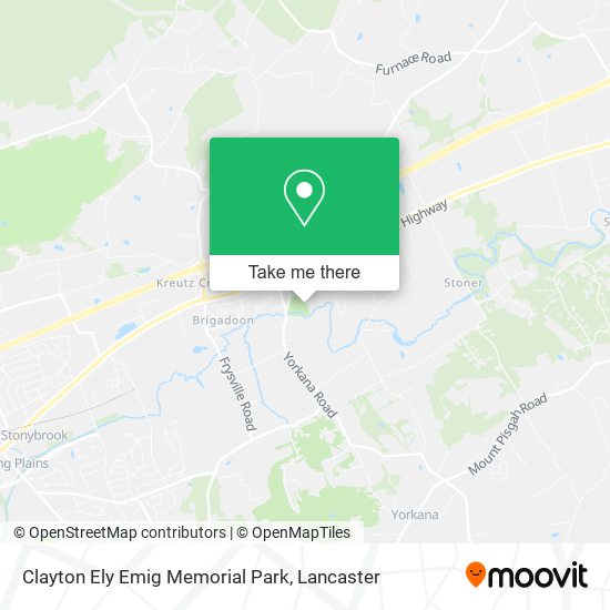 Mapa de Clayton Ely Emig Memorial Park