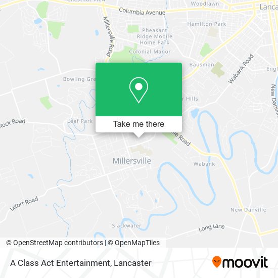 A Class Act Entertainment map