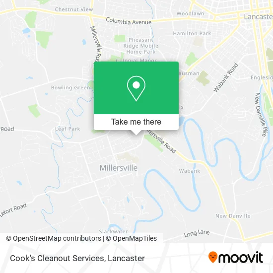 Cook's Cleanout Services map