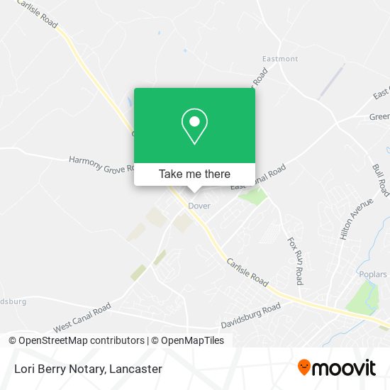 Lori Berry Notary map
