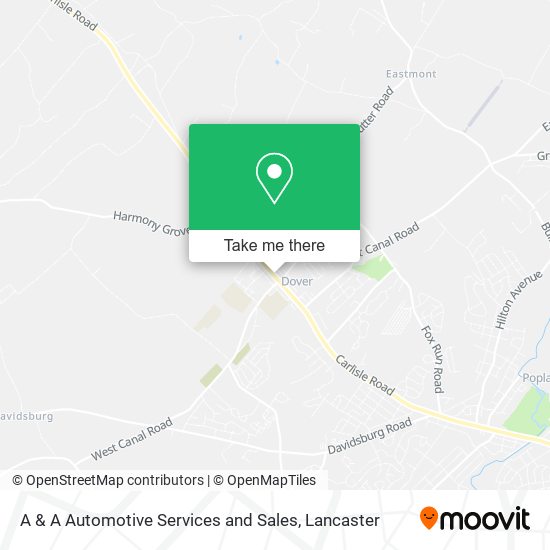 A & A Automotive Services and Sales map
