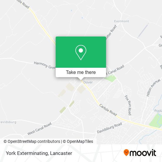 York Exterminating map