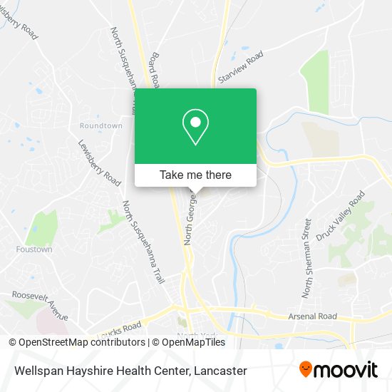 Wellspan Hayshire Health Center map