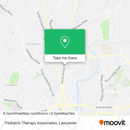 Pediatric Therapy Associates map