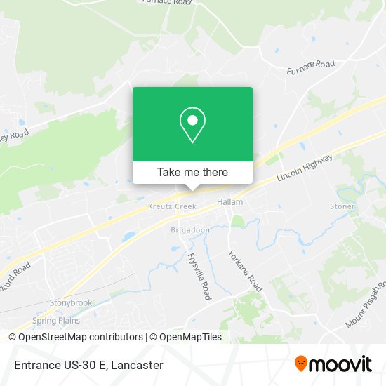 Mapa de Entrance US-30 E