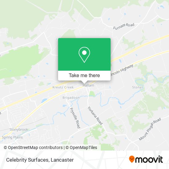 Celebrity Surfaces map