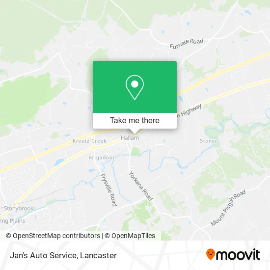 Jan's Auto Service map