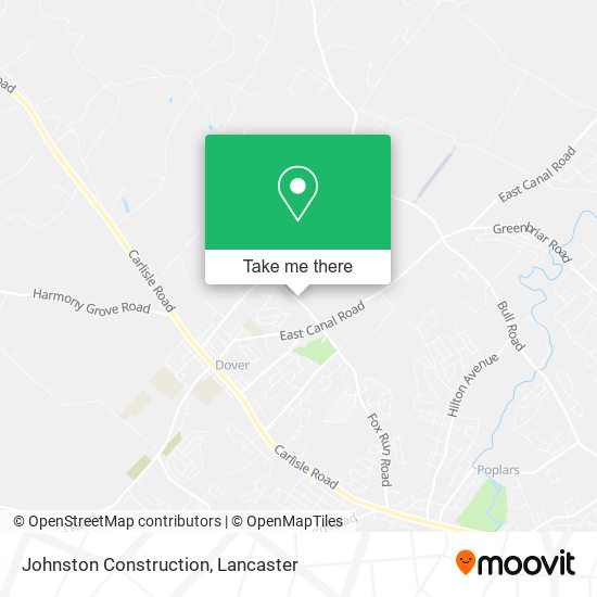 Johnston Construction map