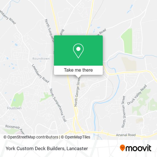Mapa de York Custom Deck Builders