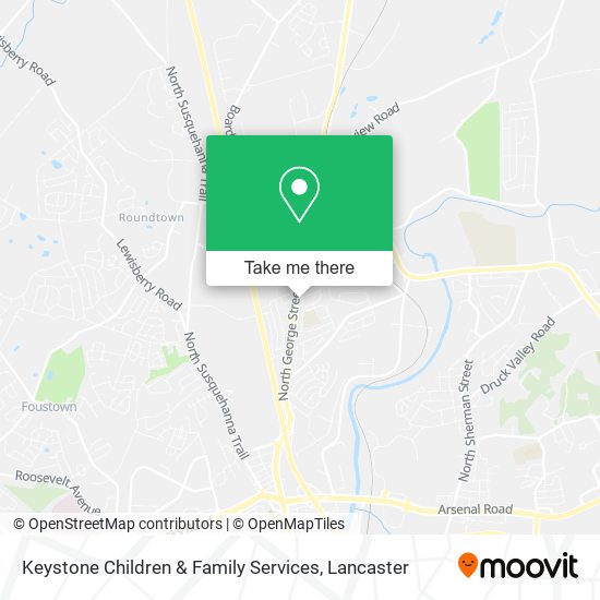 Keystone Children & Family Services map