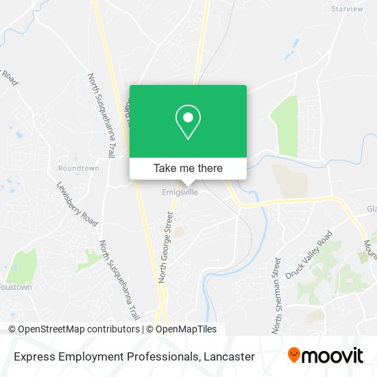 Express Employment Professionals map