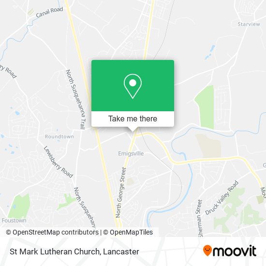 St Mark Lutheran Church map