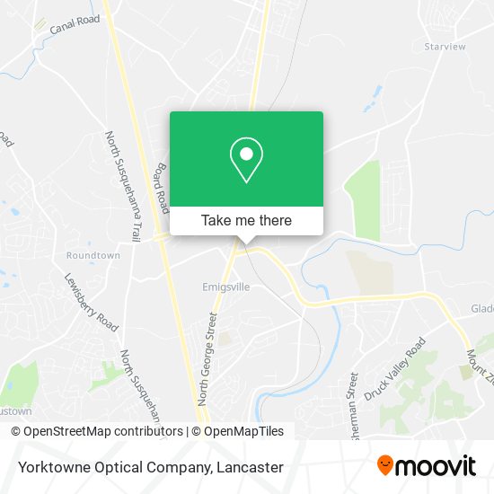 Yorktowne Optical Company map