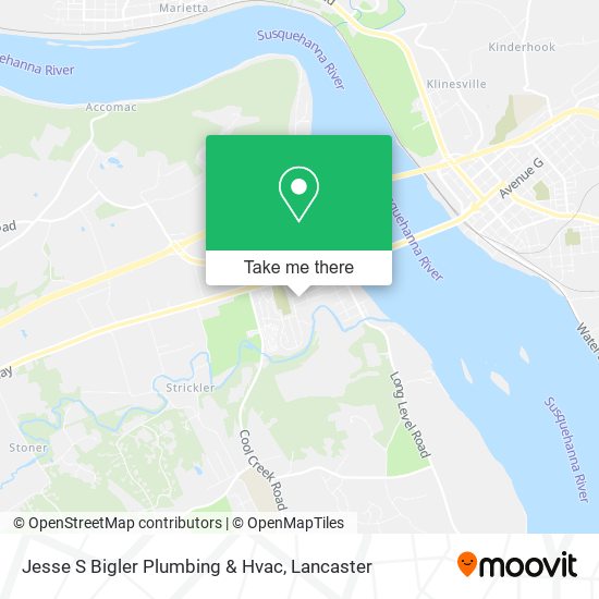 Mapa de Jesse S Bigler Plumbing & Hvac