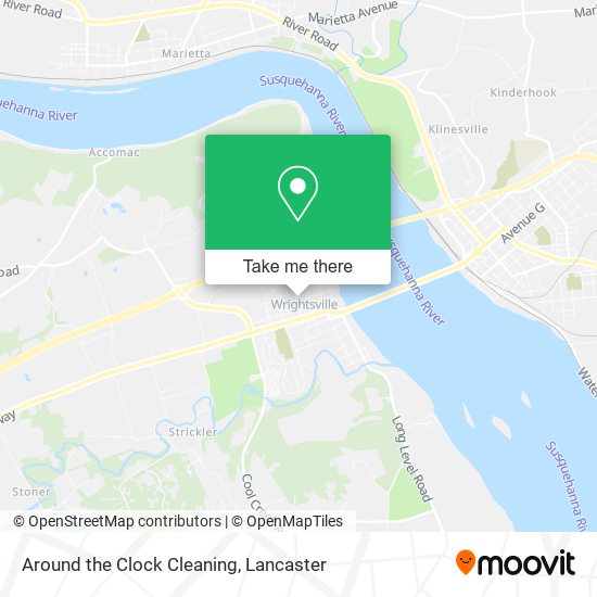 Around the Clock Cleaning map