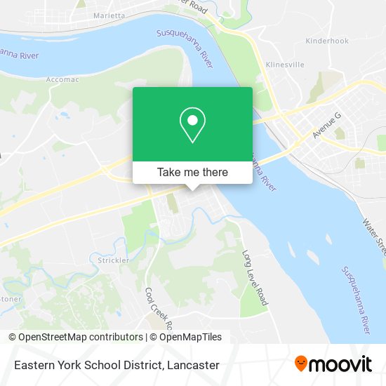 Eastern York School District map