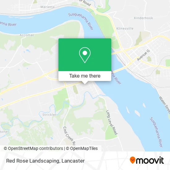 Red Rose Landscaping map