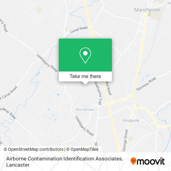 Airborne Contamination Identification Associates map