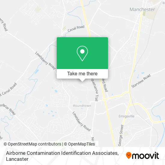 Airborne Contamination Identification Associates map