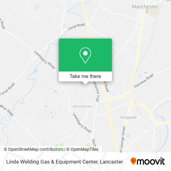 Linde Welding Gas & Equipment Center map