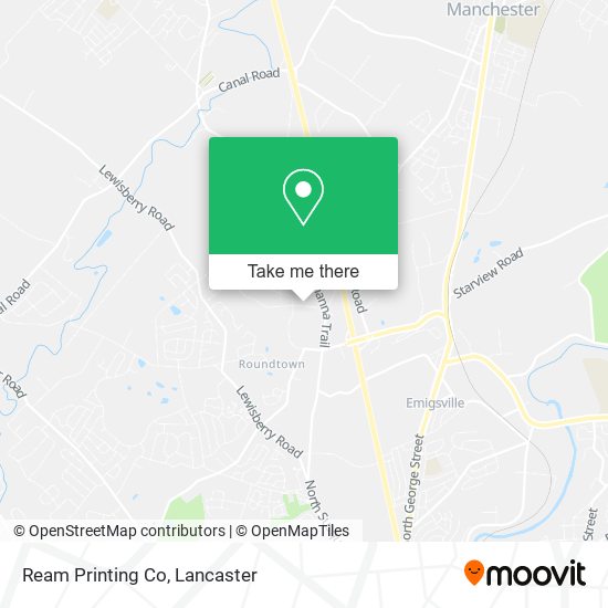 Mapa de Ream Printing Co