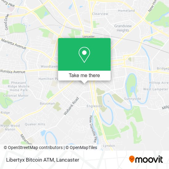 Mapa de Libertyx Bitcoin ATM