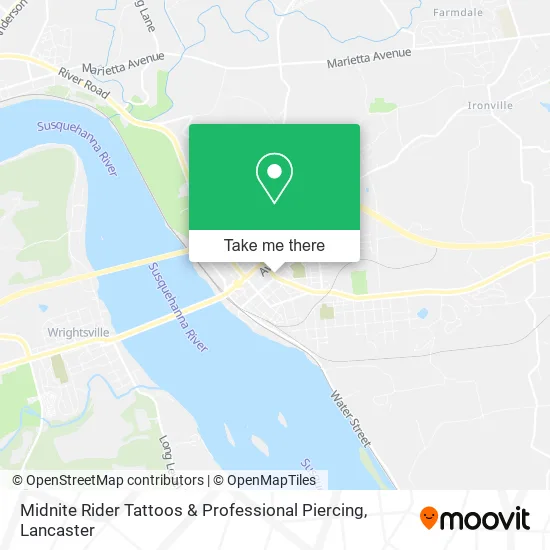 Midnite Rider Tattoos & Professional Piercing map