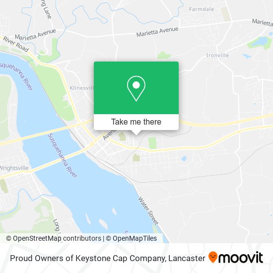 Proud Owners of Keystone Cap Company map