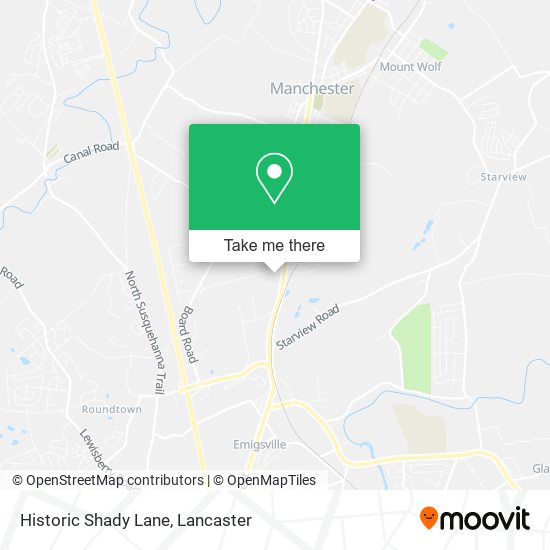 Historic Shady Lane map