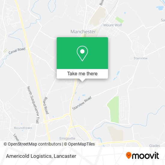 Mapa de Americold Logistics