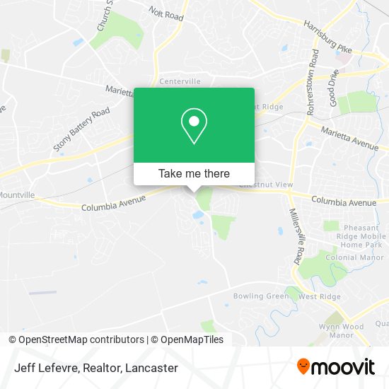 Jeff Lefevre, Realtor map