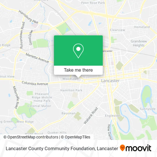 Lancaster County Community Foundation map