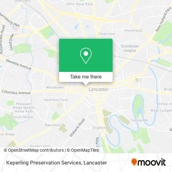 Keperling Preservation Services map