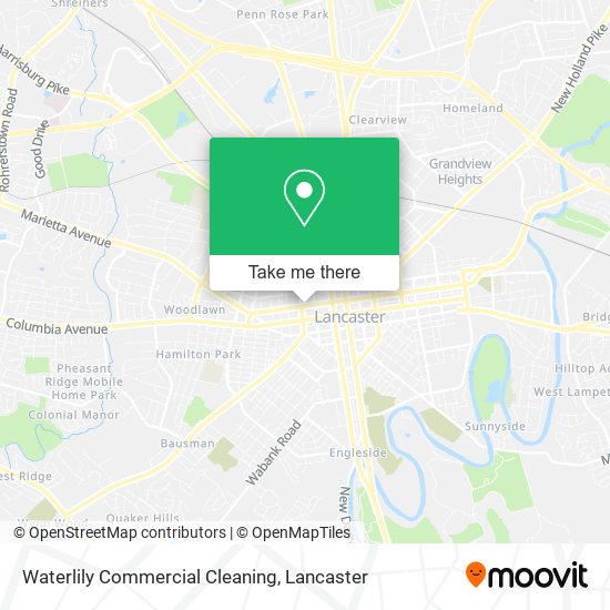 Waterlily Commercial Cleaning map