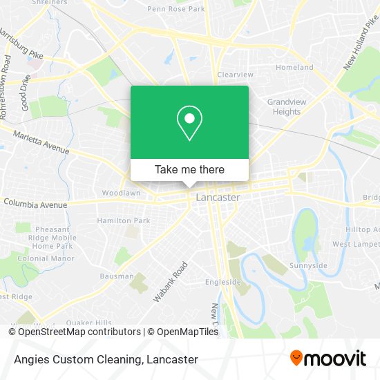 Angies Custom Cleaning map
