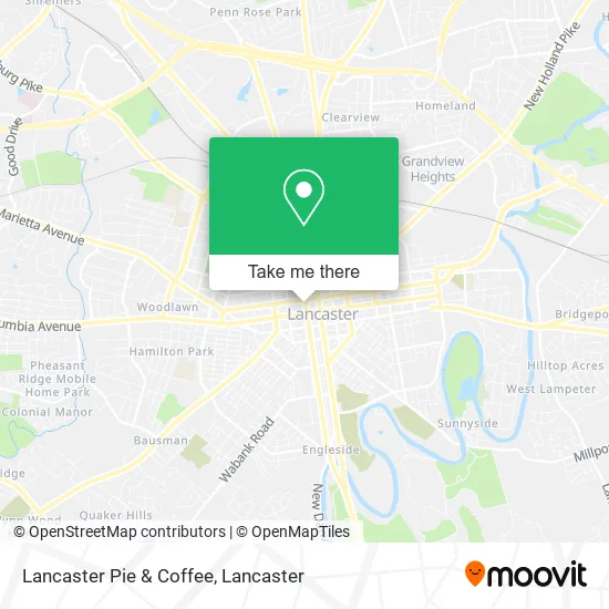 Lancaster Pie & Coffee map