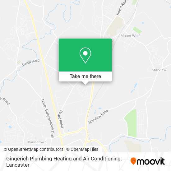 Gingerich Plumbing Heating and Air Conditioning map