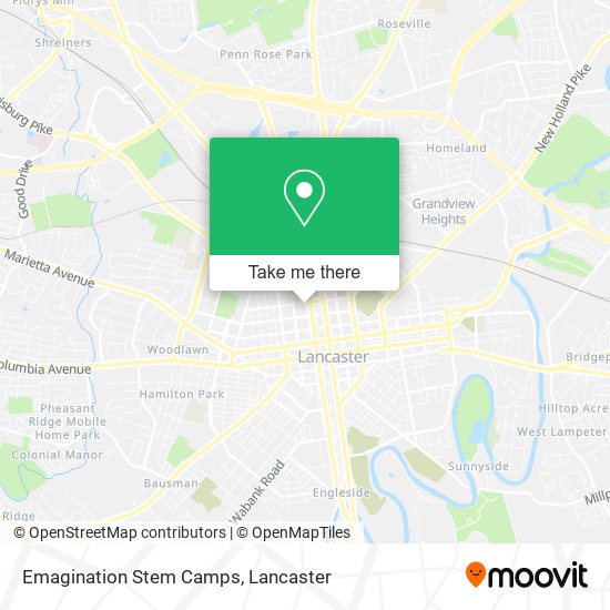 Mapa de Emagination Stem Camps